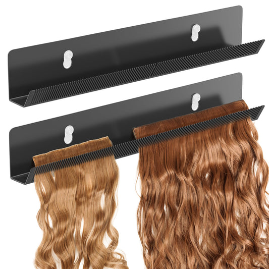 1 Pack Hair Extension Holder For Styling Suction Cups, Metal Hair Extension Display Hair Hanger Tool,Hair Rack Stands For Washing/Styling/Colouring/Drying/Braiding