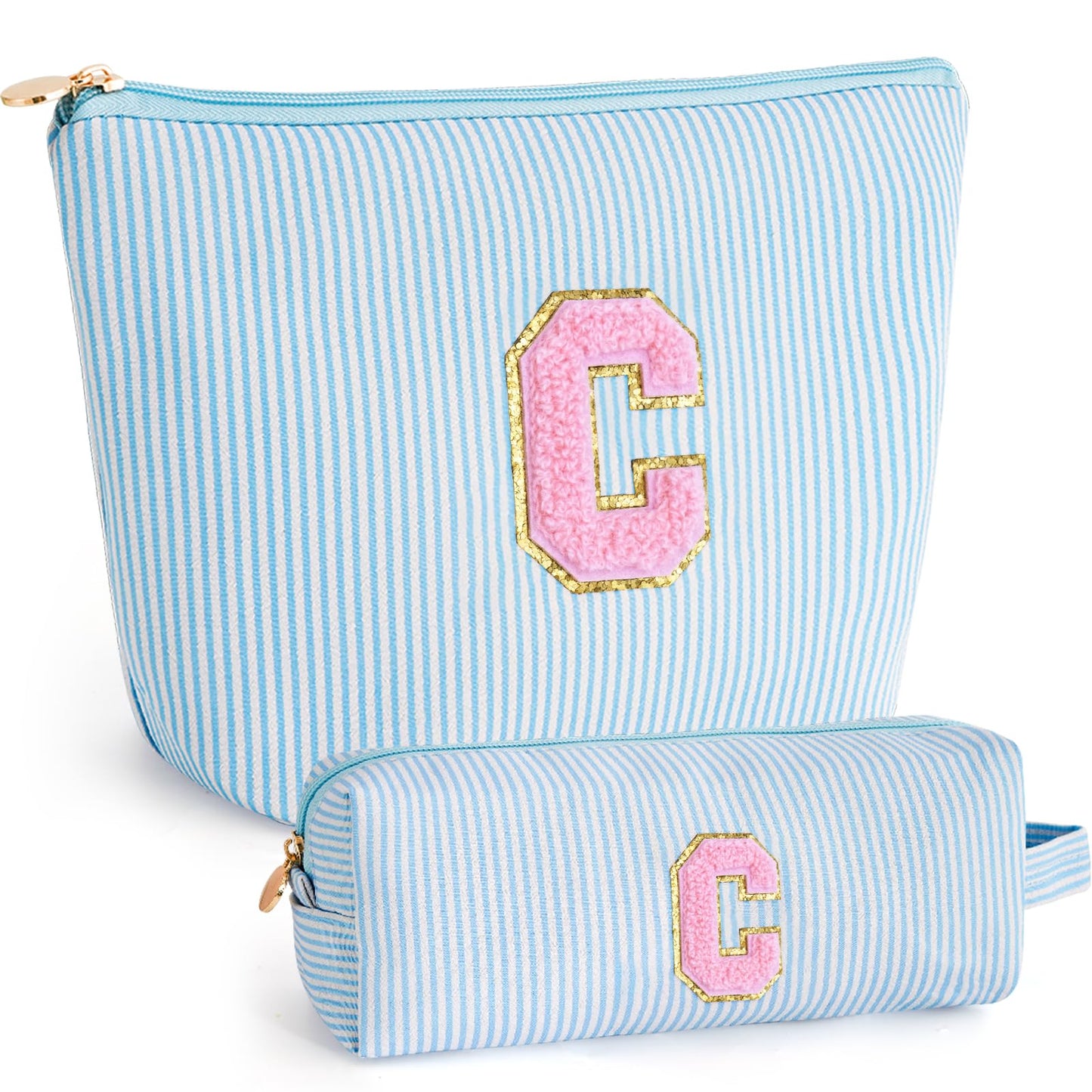 Btffitting Gifts for Teen Girls Women - Birthday Gifts for 10 11 12 13 14 15 16 17 18 Years Old Girl,Makeup Bag Cosmetic Bag,Teacher Gift Trendy Stuff Toiletry Bag - Blue,C