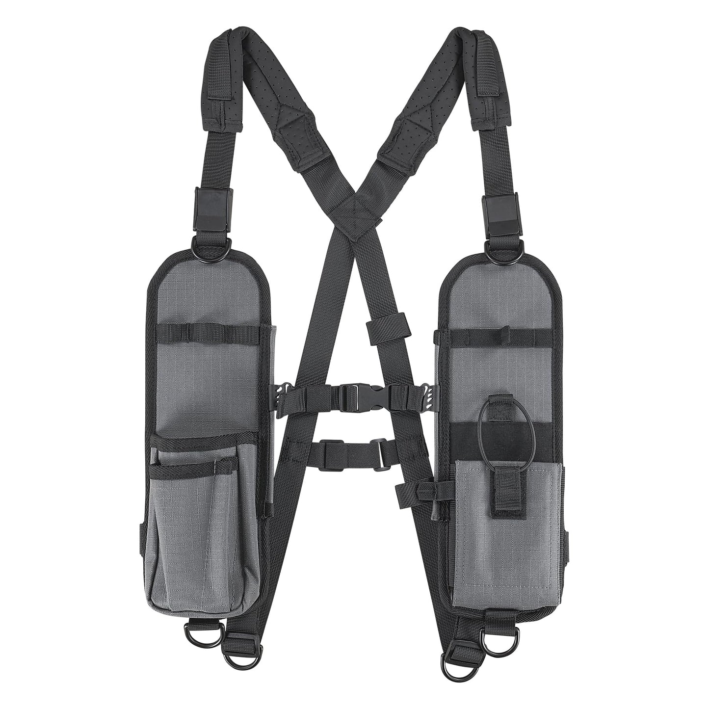 Ergodyne Squids 3144 Dual Shoulder Radio Holster Harness for Barcode Scanners