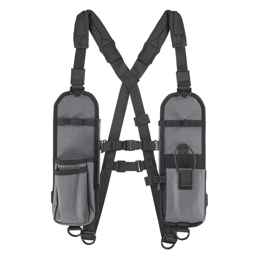 Ergodyne Squids 3144 Dual Shoulder Radio Holster Harness for Barcode Scanners