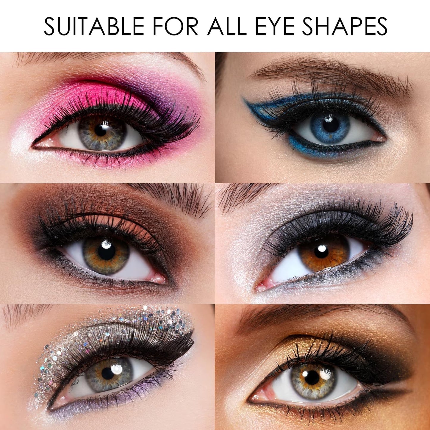 Magnetic Eyelashes, Light Weight Natural Look False Eyelashes with Applicator and Eyelash Comb, Reusable & No Glue Needed