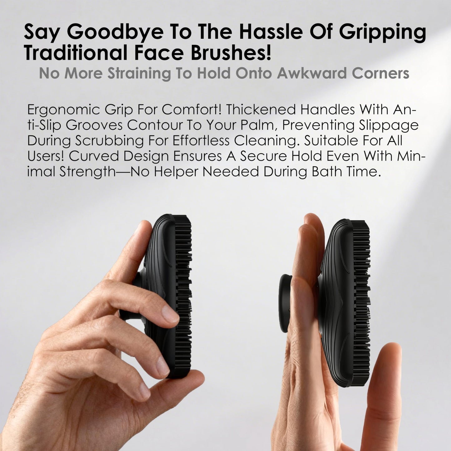 RamPula Face Scrubber, Pore Brush | Lymphatic Drainage Brush, Silicone Facial Cleansing Brush, Face Brush for Lymphatic Drainage Massager and Blackhead Removing Pore Cleansing Massaging for Sensitive