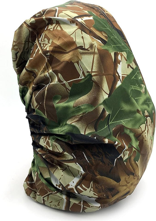 Silfrae Waterproof Rucksack Cover Backpack Rain Cover 30L-100L for Travel Climbing Hiking (Leaf Camo, 40L-50L)