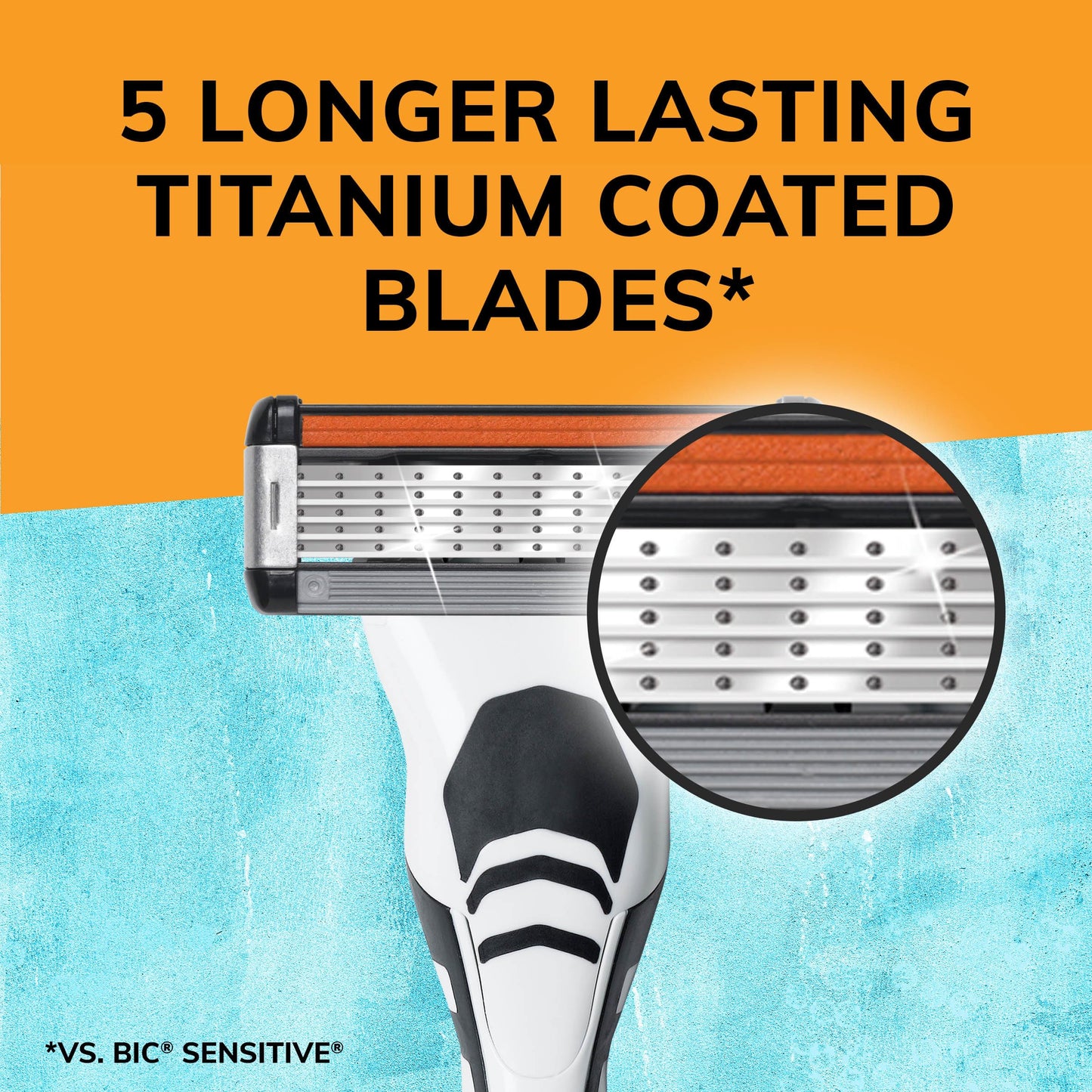 BIC Flex 5 Titanium Disposable Razors for Men 4 Piece Set and BIC Flex 5 Refillable Razors for Men 1 Handle 7 Cartridges 8 Piece Shaving Kit
