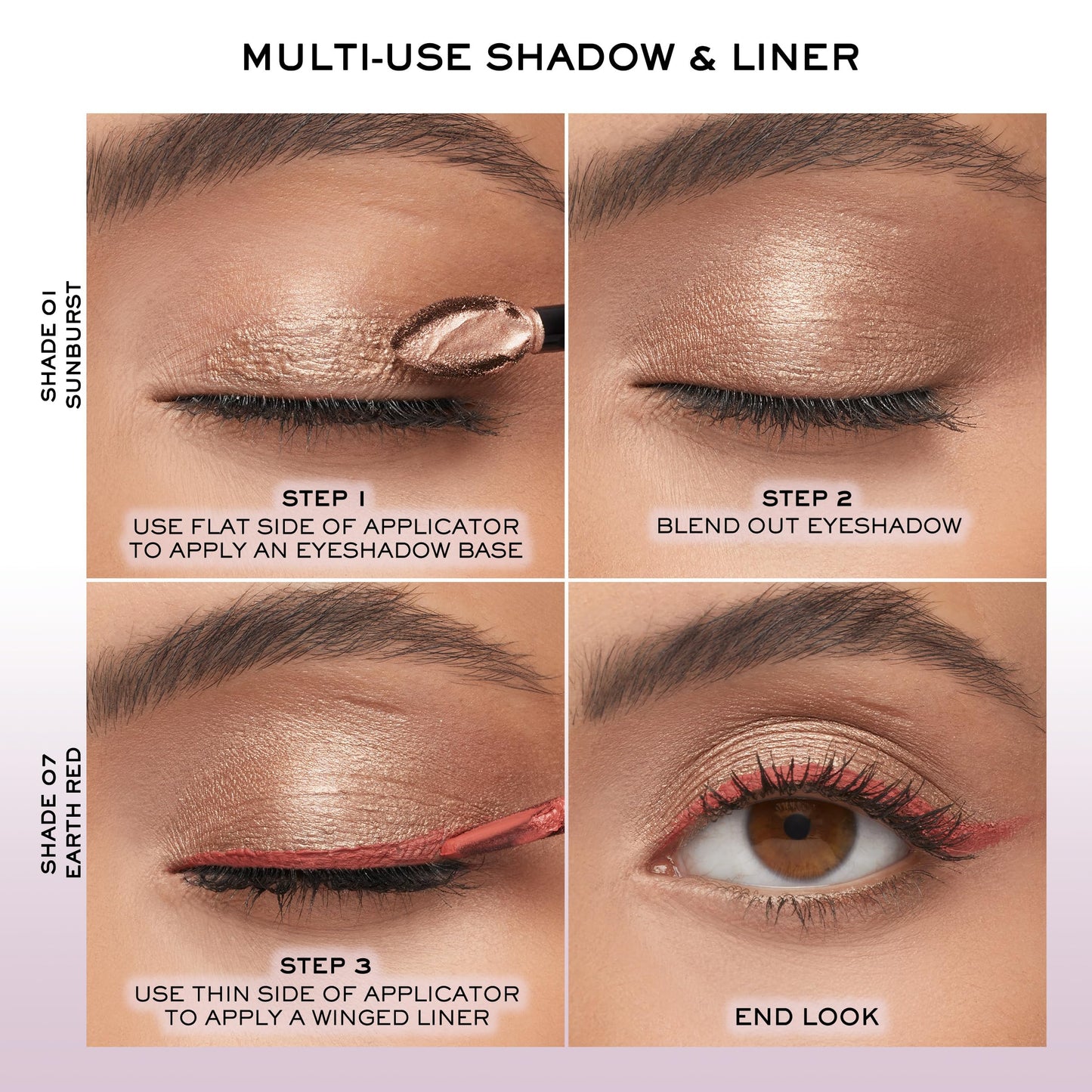 Lancôme Idôle Tint Long Wear Liquid Eyeshadow & Eyeliner - Multi-Use Eye Makeup in Shimmery & Matte Finishes - Buildable Color & Up to 16H of Wear - 09 Strawberry Latte: Irridescent Rose Gold