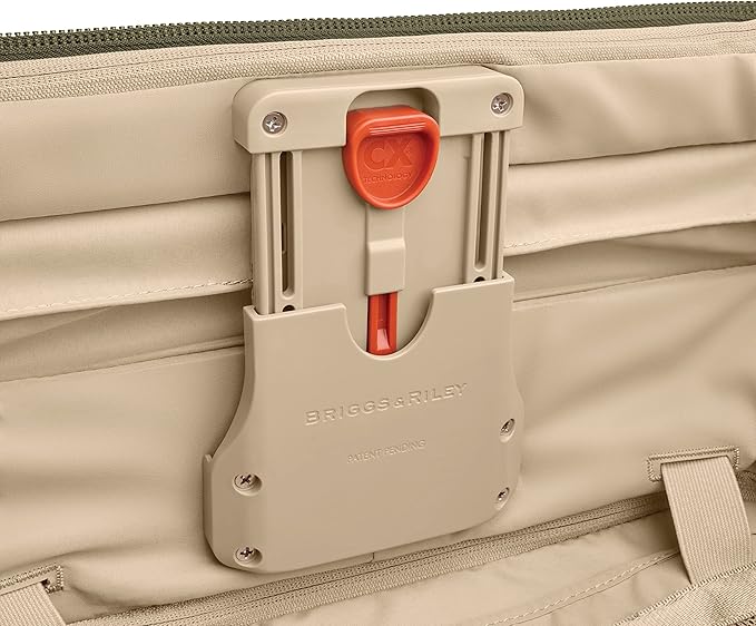 Briggs & Riley Essential 22" 2-Wheel Expandable Carry On - Luggage for Travel, Suitcases with Wheels, Softside Rolling Bag for Men & Women, Self-Repairing Zipper - Baseline Collection, Olive