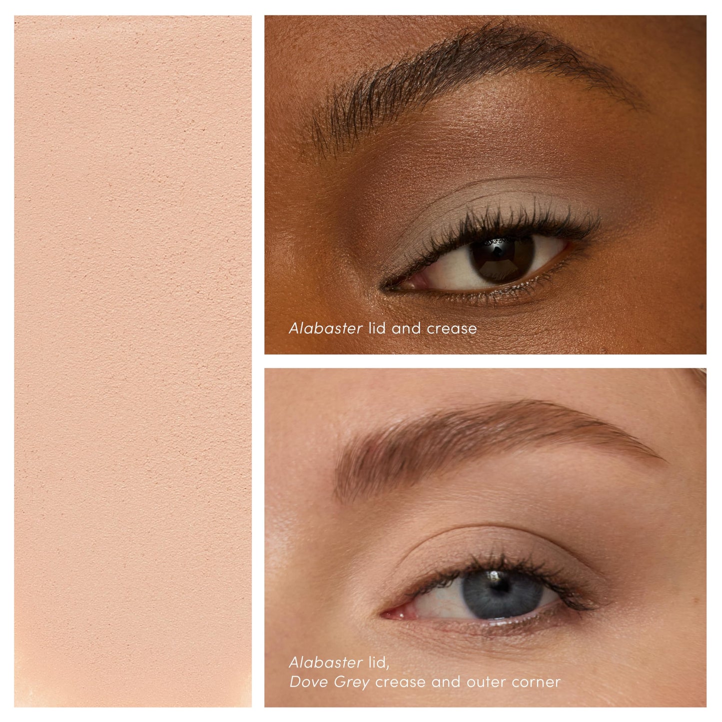 jane iredale ColorLuxe Eye Shadow Stick, Multi-Use Cream to Powder Formula with Sharpener, Highly Pigmented, Buildable, Long-Wear, Vegan, Cruelty-Free, Alabaster