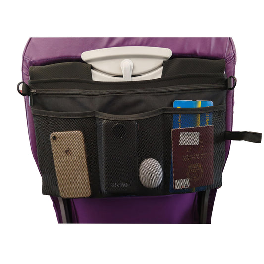 Febambu bine Airplane Seat Storage Organizer Tray Cover Crossbody Bag