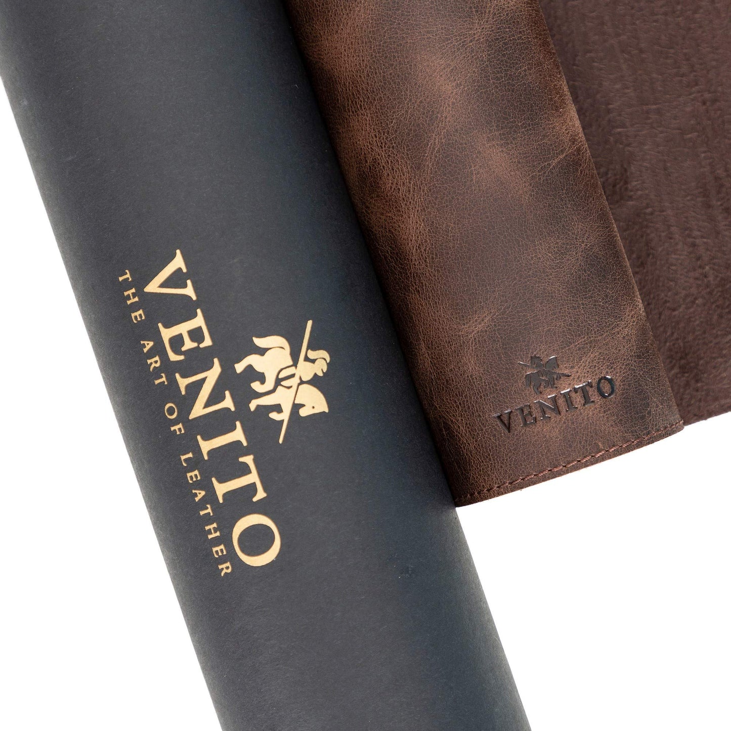 Venito Premium Leather Desk Pad Mat (36 X 19 inch) - Large Desk Mat for Keyboard and Mouse Home Office Accessories (Coffee Brown)