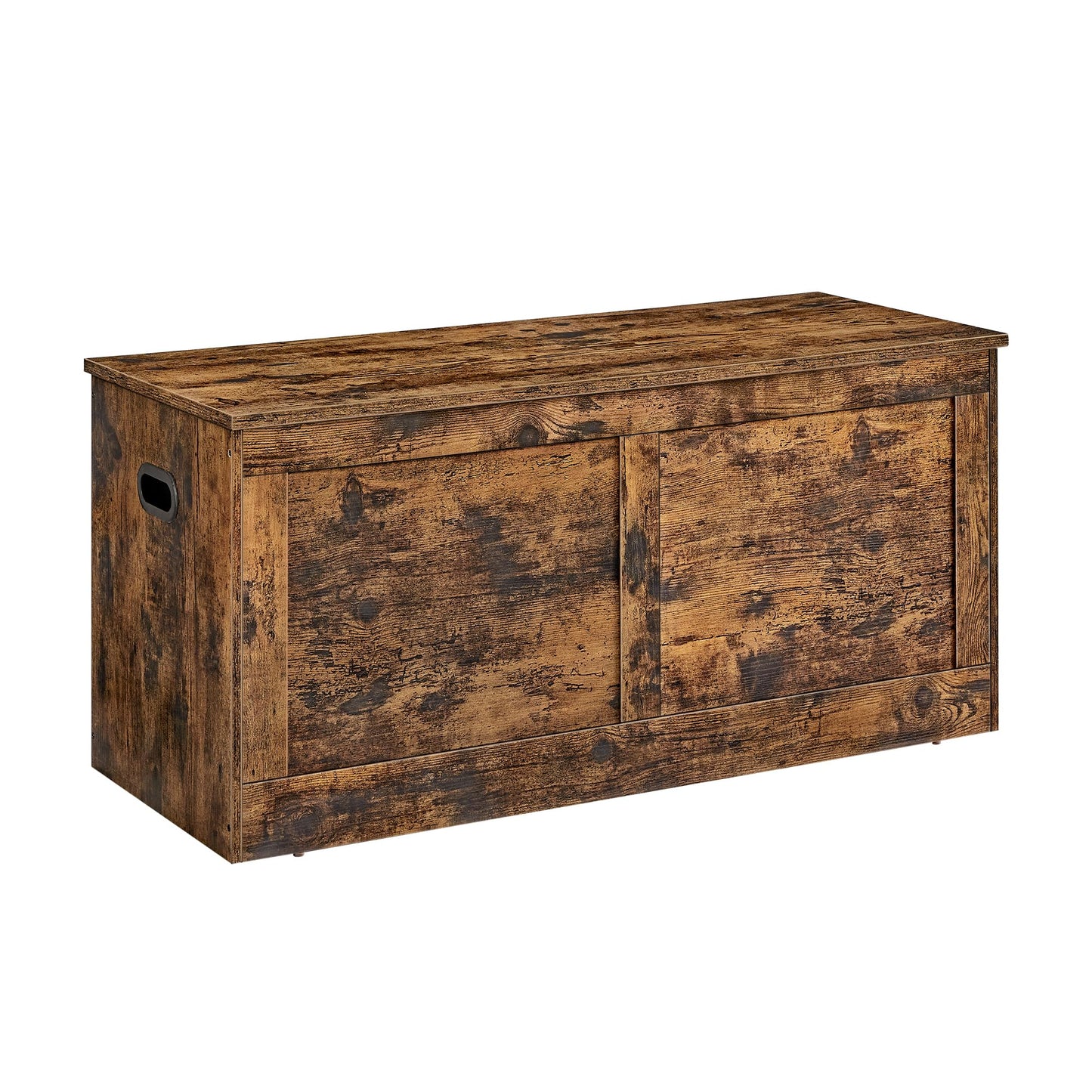 VASAGLE Storage Chest, Storage Trunk with 2 Safety Hinges, Storage Bench, Shoe Bench, Farmhouse Style, 15.7 x 39.4 x 18.3 Inches, for Entryway, Bedroom, Living Room, Rustic Brown ULSB164K01
