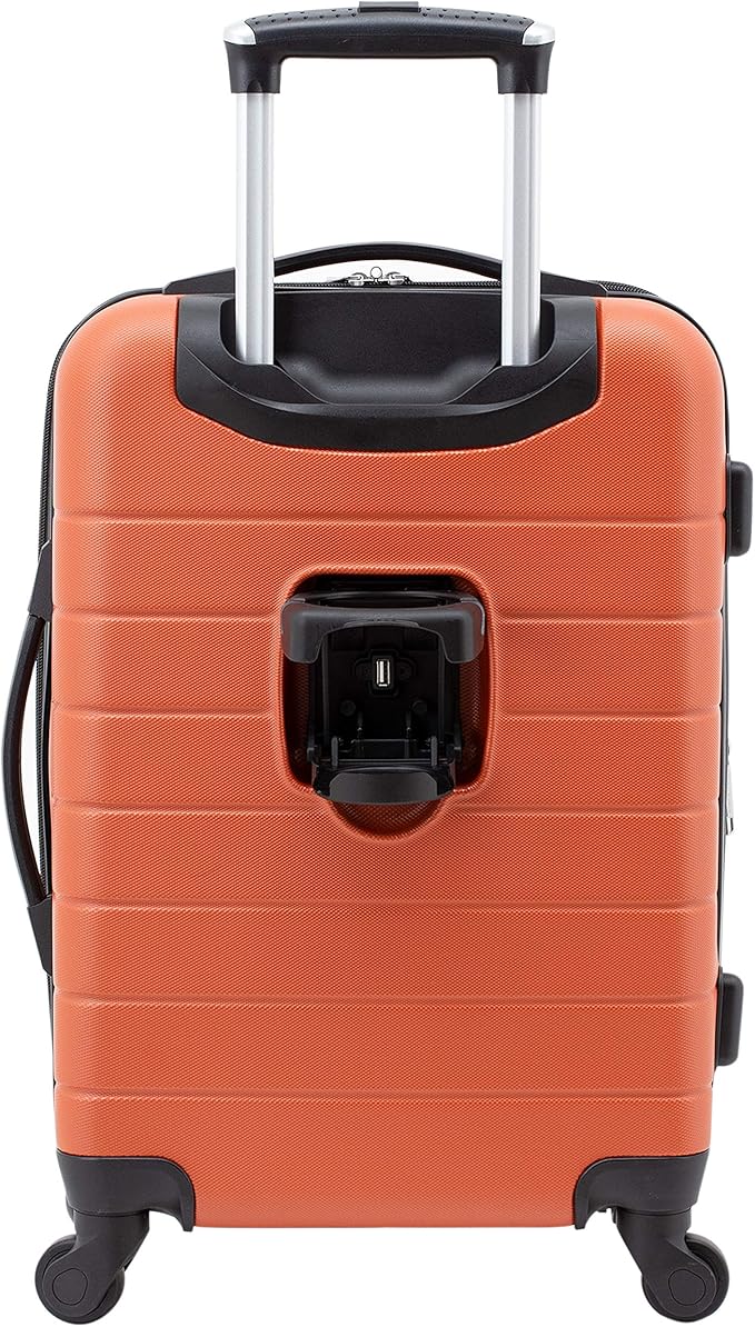 Wrangler 20" Smart Spinner Carry-On Luggage With Usb Charging Port