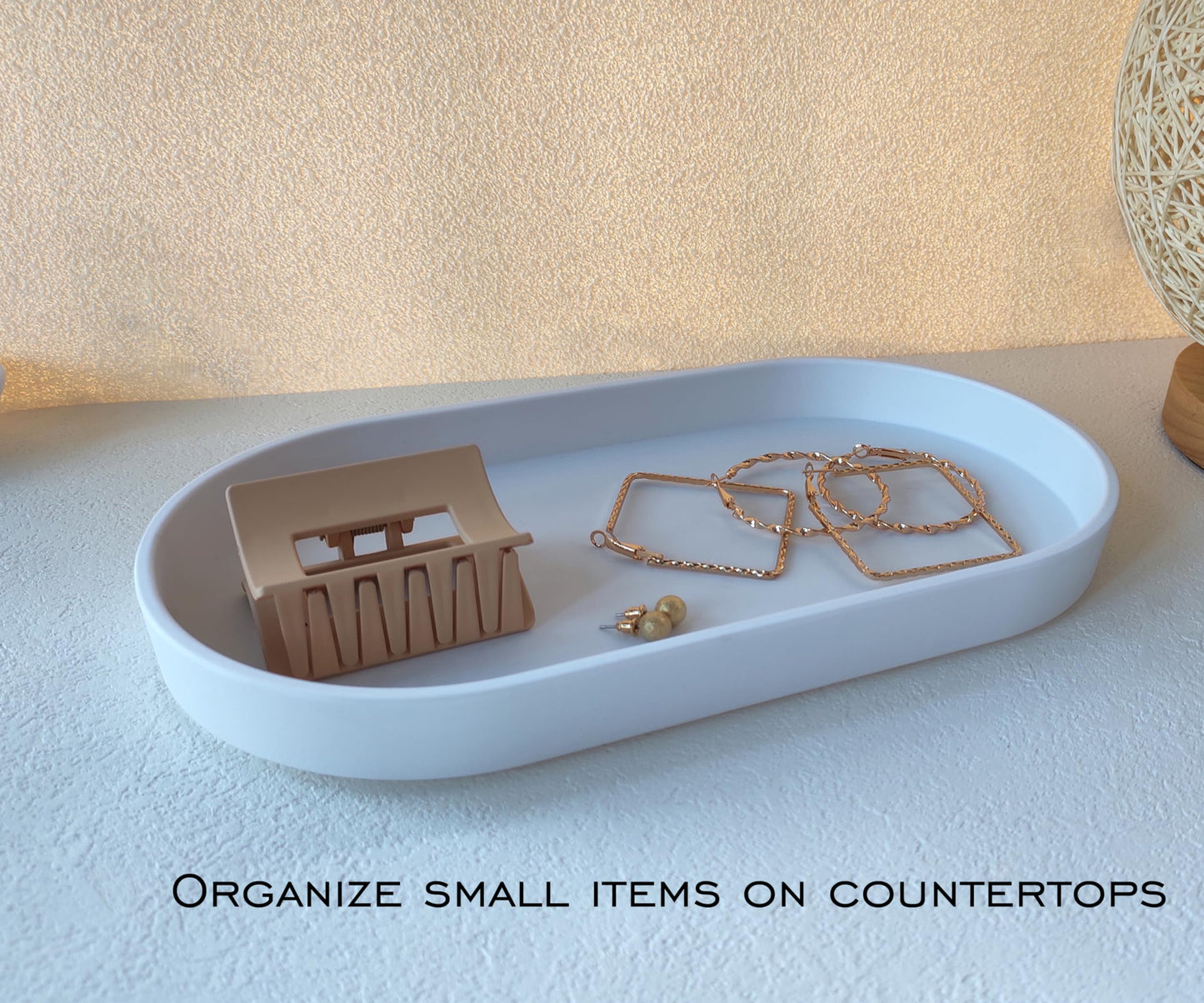 VCREATC White Small Tray (10 inch), Oval Tray