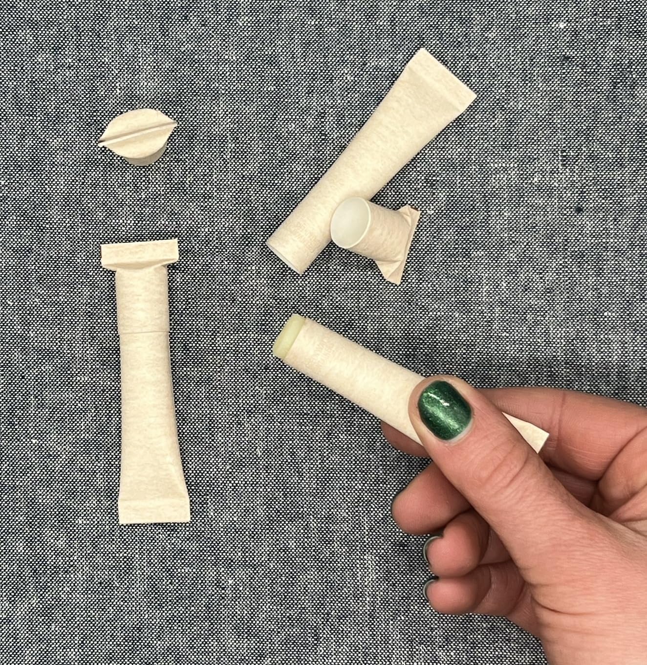 GreenWay 0.21oz/6g Squeeze-Up Eco Paper Lip Balm Tubes - 100% Compostable Empty Lip Gloss Tubes - Pack of 12 DIY Cosmetic Containers - BPA-free Post-Consumer Waste Paper with Oil-Resistant Lining