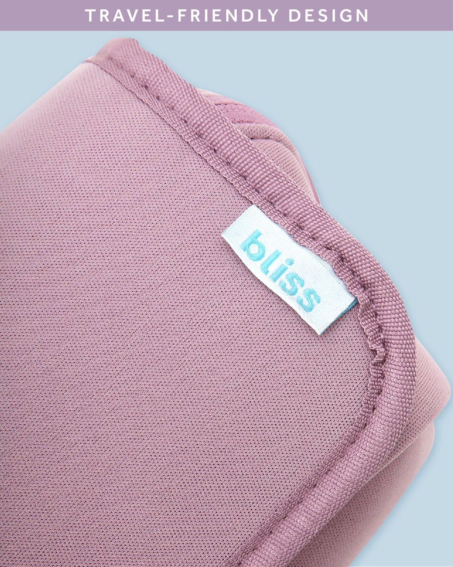 Bliss Womens Travel Heat Tool Bag - Lightweight Heat-Resistant Travel Case for Hair Dryer, Curling Iron, Hair Straightener & Styling Tools, Pink Gaze