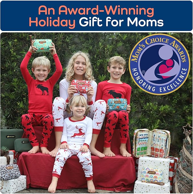 Keep Going Travel First Aid Kit for Kids – 130 Pc.for Purse, Diaper Bag, Backpack, & Suitcase, with Latex-Free Bandages – 7 x 5 x 2 in. Travel First Aid Kit TSA-Approved