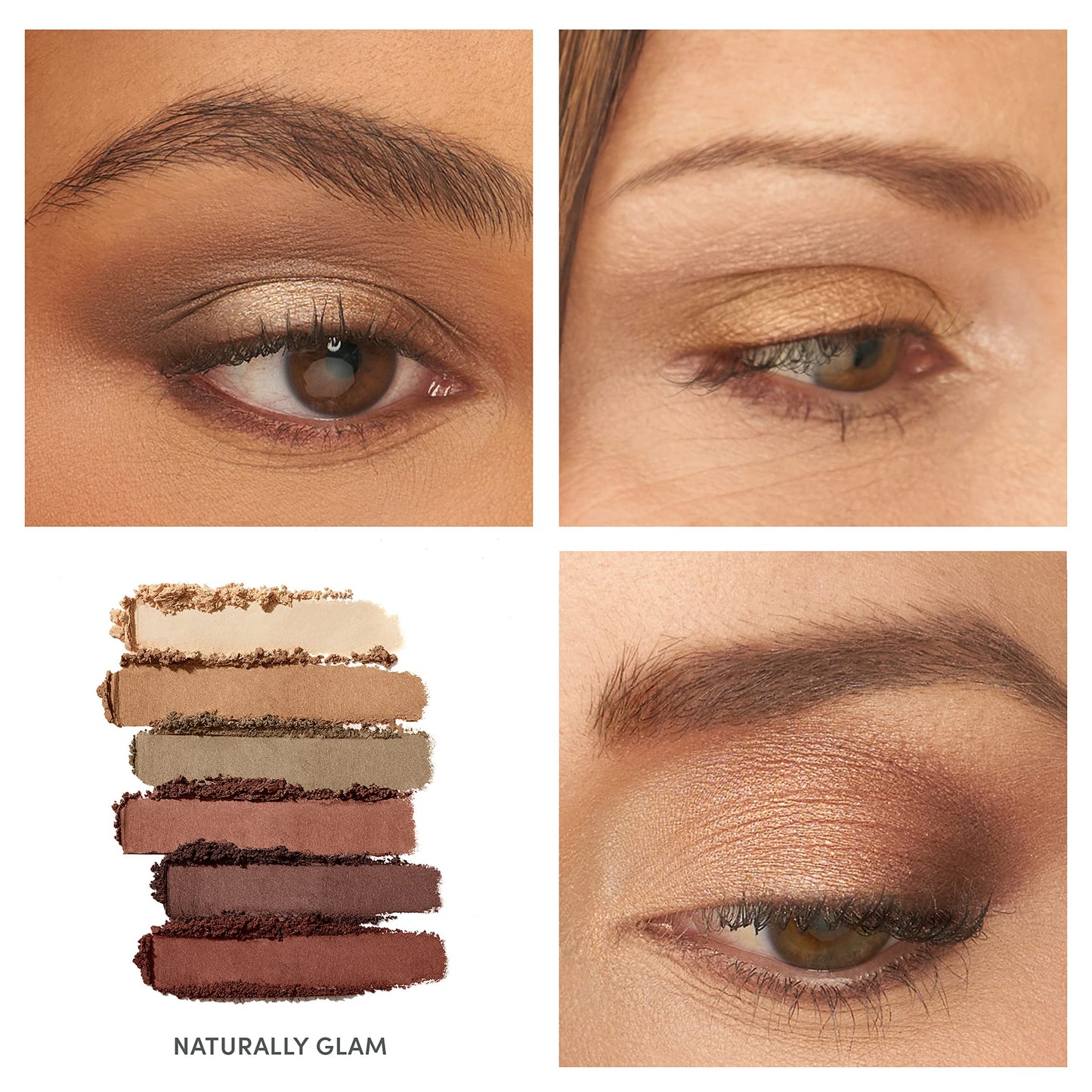 jane iredale PurePressed Eye Shadow Palette, Naturally Glam, 0.12 oz.