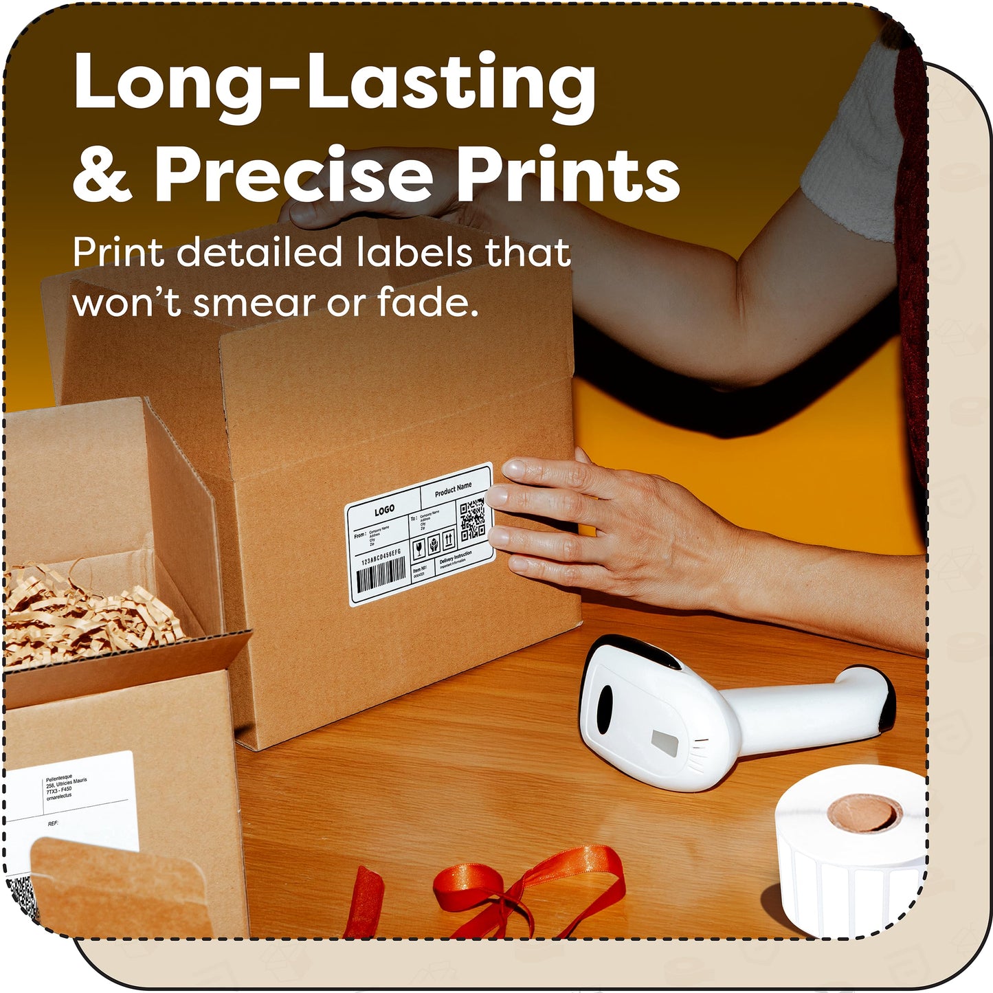 Aegis Adhesives - 4" X 1" Direct Thermal Labels (13000 Count, 10 Rolls) - Barcode Labels, Wide Thermal Sticker Roll for Carton and Product Identification - Compatible with Zebra and Rollo Printers