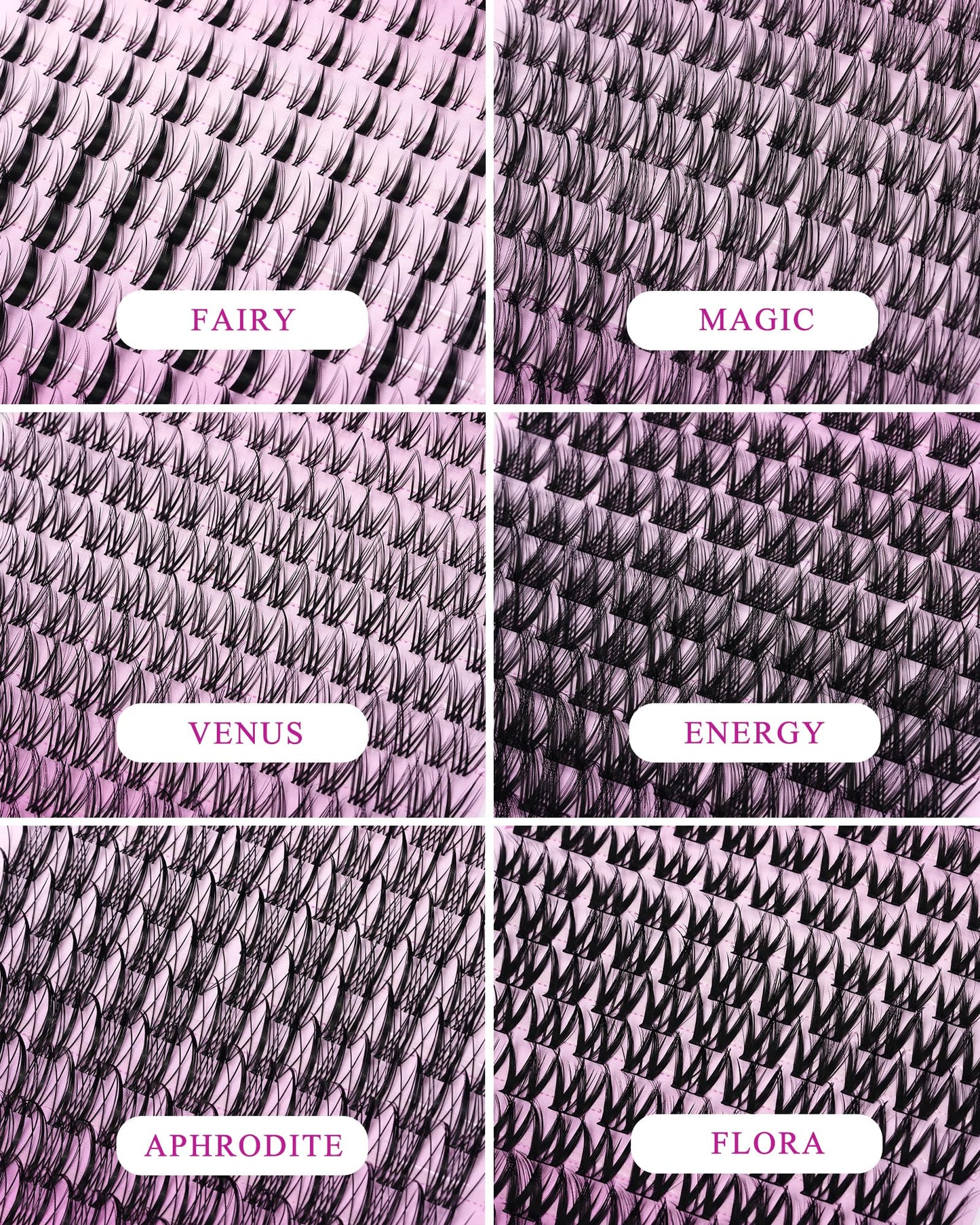 Aphrodite Lash Clusters Wispy Natural 8-18mm Eyelash Clusters Extension Kit - WideSpan DIY False Lash Extensions Spiky Lashes Individual Lashes with Ultra-Thin Invisible Wide Lash Band