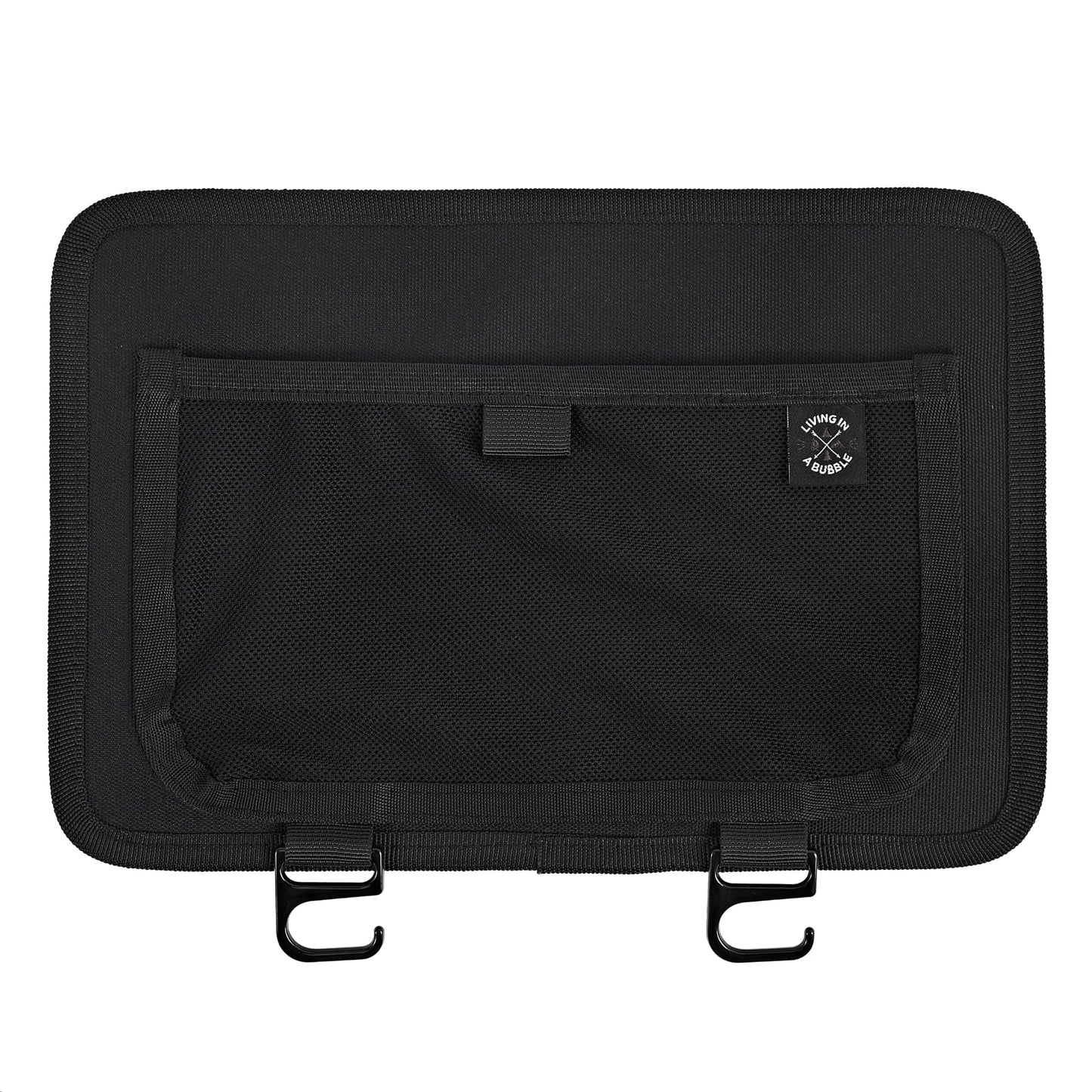 Living in a Bubble Wall Storage Organizer for Travel Trailer, Campervan, RV, and Motorhome - Durable Interior Wall-Mount Adhesive Storage Solution & Space Saver - Outback (Black)
