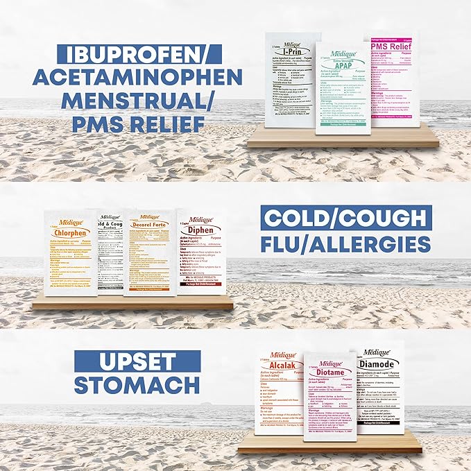 Cruise Essential On-The-Go Refill First Aid Kits | Travel Size | Deluxe | Travel Medicines