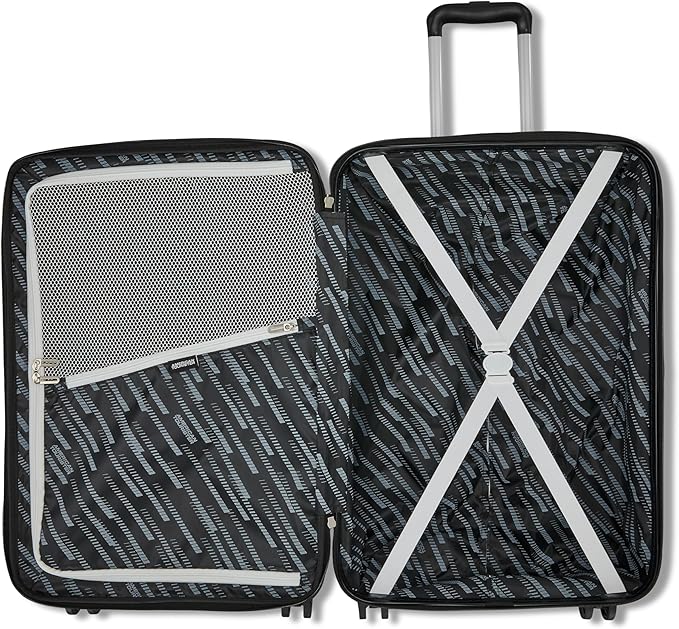 American Tourister Westridge Hardside Luggage Set with Spinner Wheels, Holly Red, 3PC Set (CO/M/L)