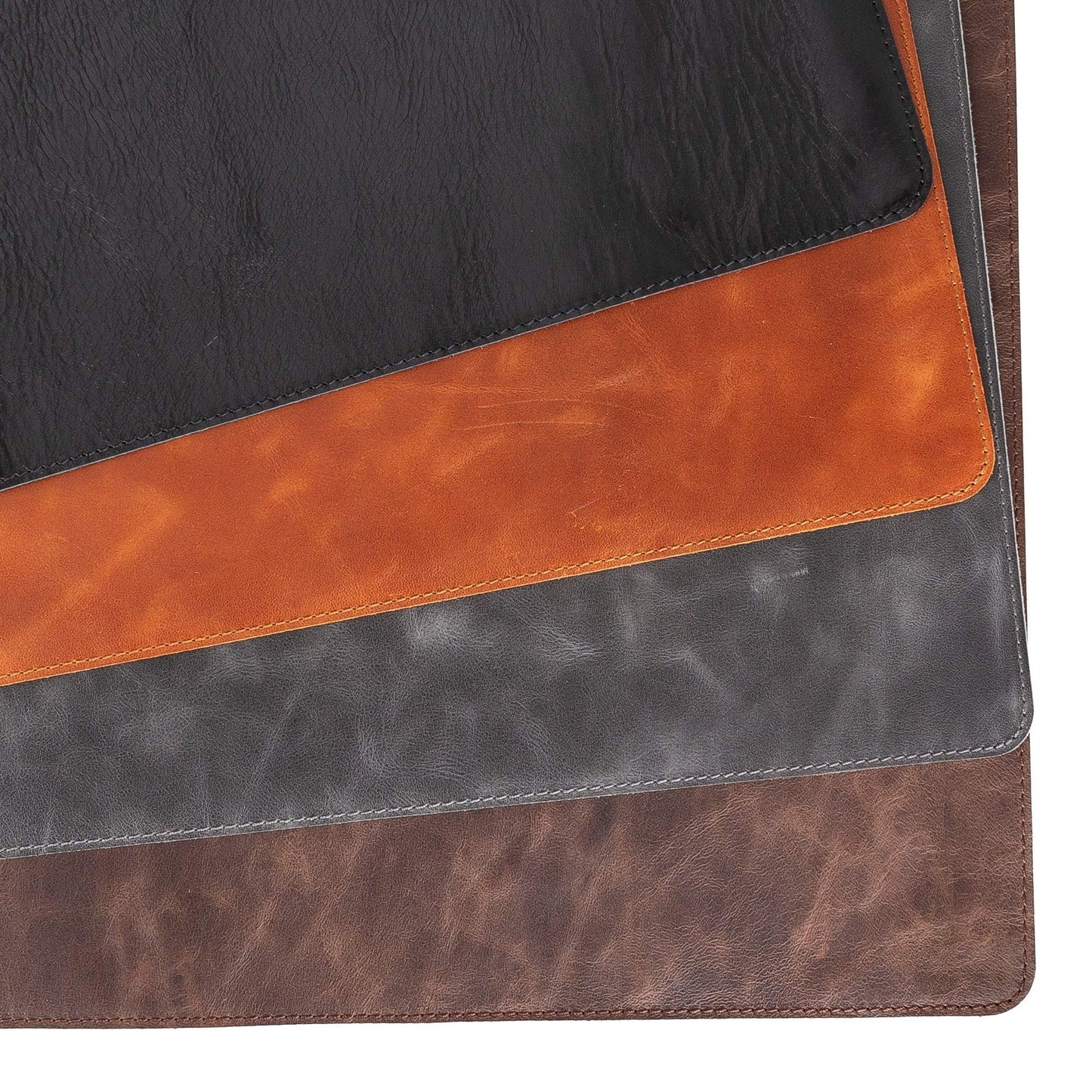 Venito Premium Leather Desk Pad Mat (36 X 19 inch) - Large Desk Mat for Keyboard and Mouse Home Office Accessories (Coffee Brown)