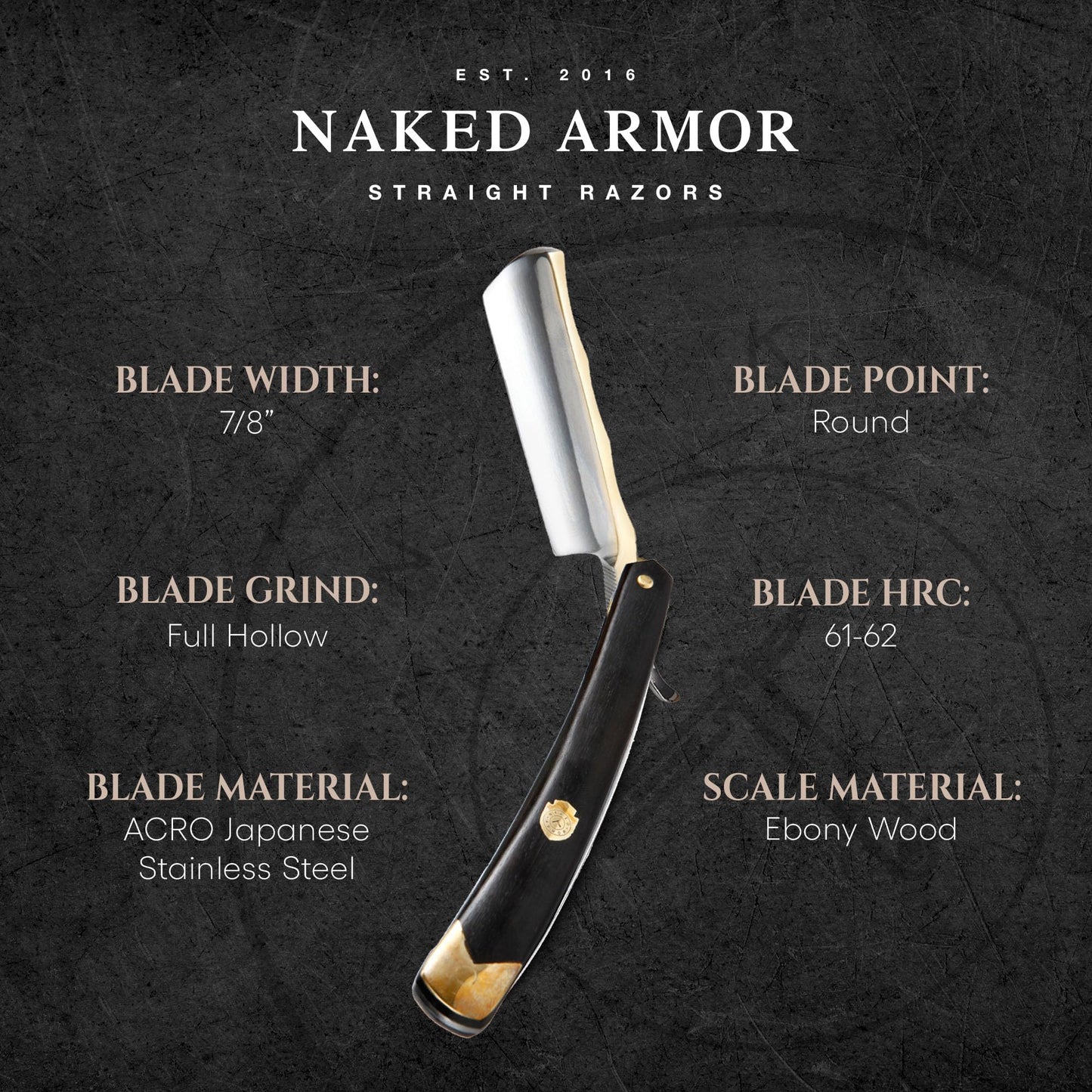 Complete Straight Razor Kit - Straight Razor Shaving Kit for Men with Gold Japanese Stainless Steel Blade, Leather Strop, Shave Soap, Shaving Brush, Strop Paste, Leather Case, Gift Box