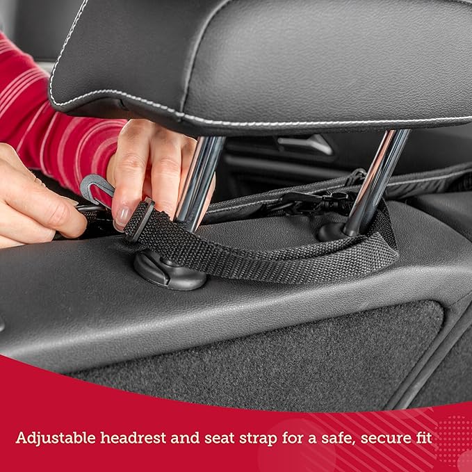 Lusso Gear Car Seat Cover & Protector for Dogs - Non-Slip Waterproof Seat Covers for Trucks & Cars - Universal Fit Dog Backseat Protector - Machine-Washable Pet Travel Accessories - Gray, Large