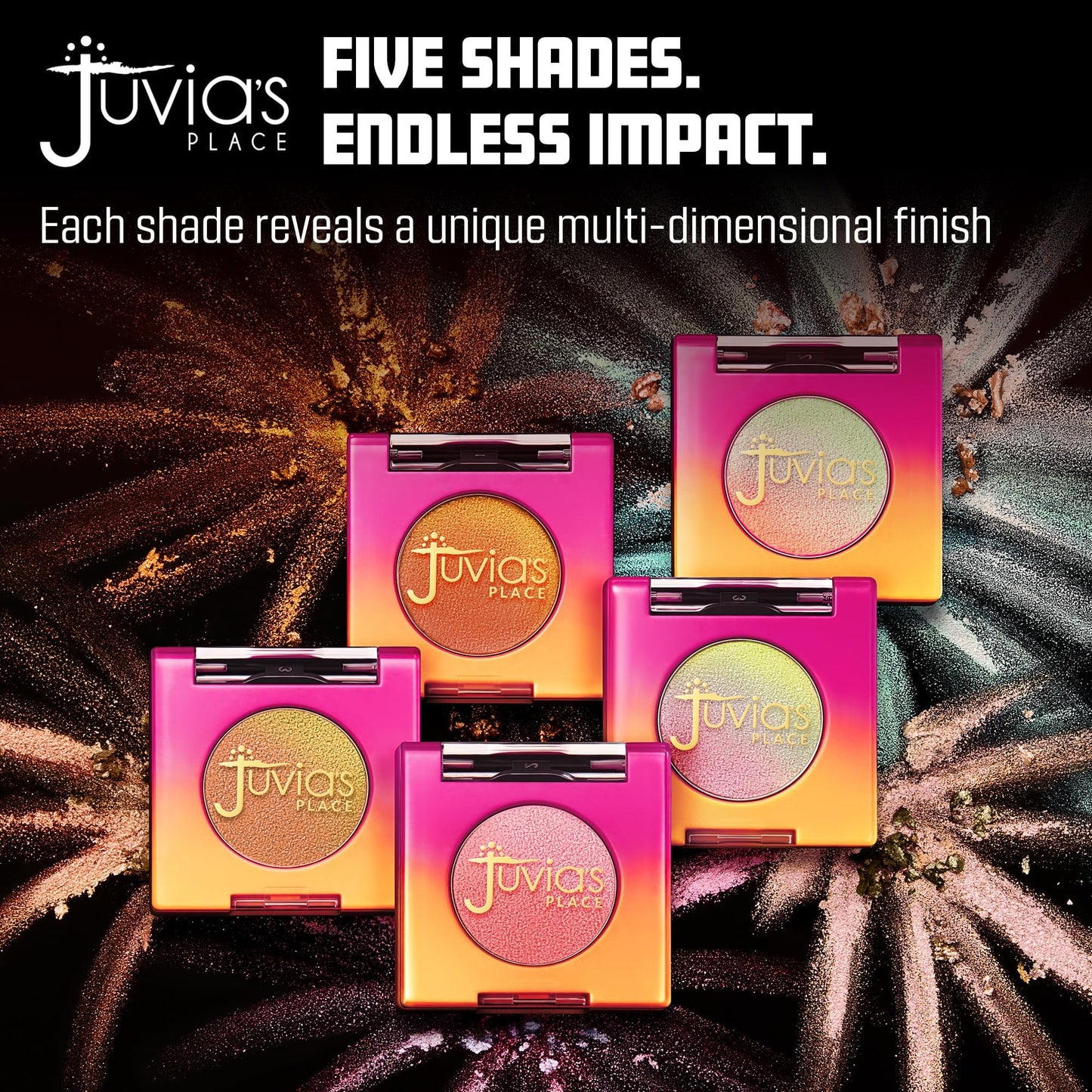 Juvia's Place Culture Multichrome Eyeshadow – Shock – High-Pigment, Intense Color-Shifting Magic – Ultra-Smooth Velvet-Touch Texture – Dazzling Multidimensional Color for Bold and Full Drama
