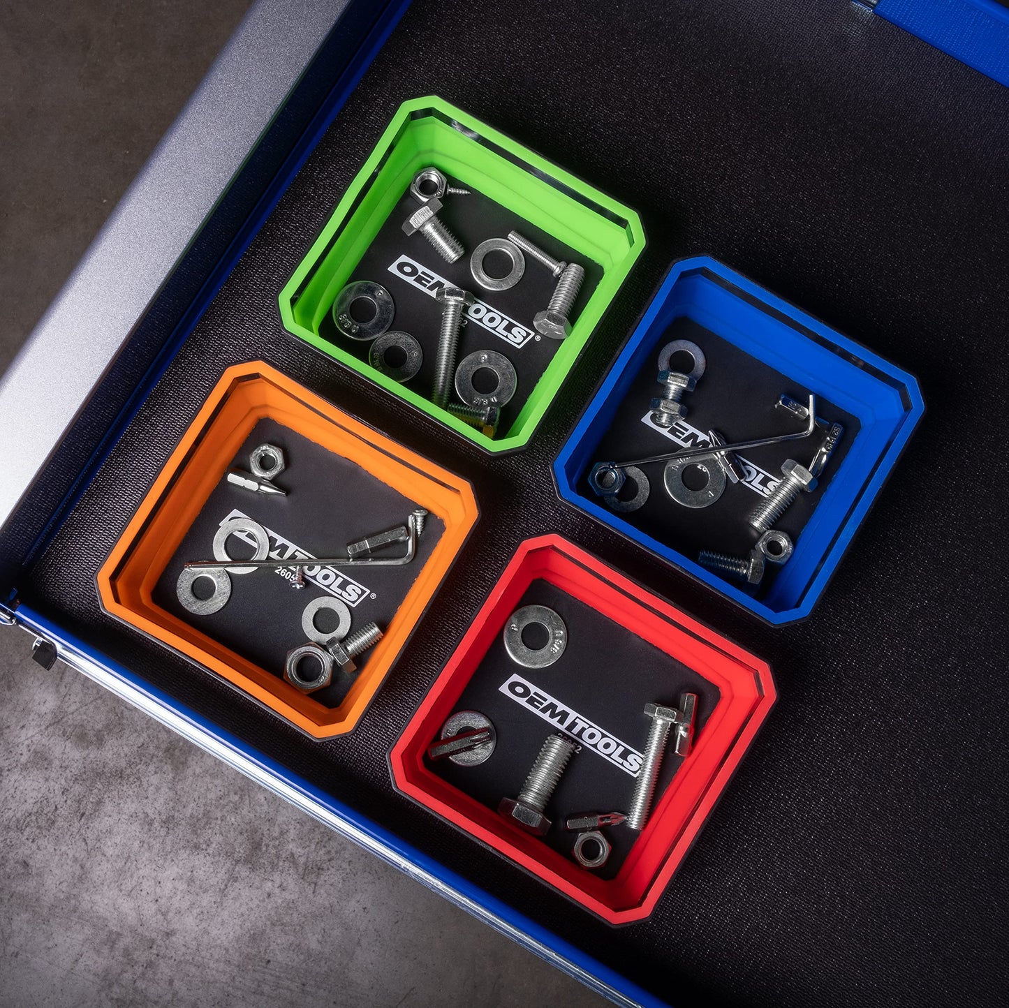 OEMTOOLS Foldable Magnetic Tray Set, 4-1/2" Magnetic Tray for Small Parts