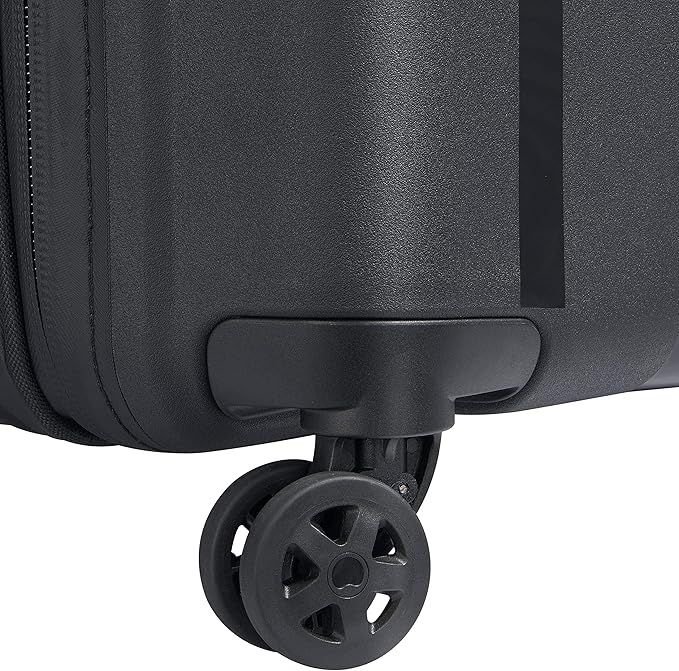 DELSEY PARIS Clavel Hardside Expandable Luggage with Spinner Wheels, Black, Carry-On 19 Inch