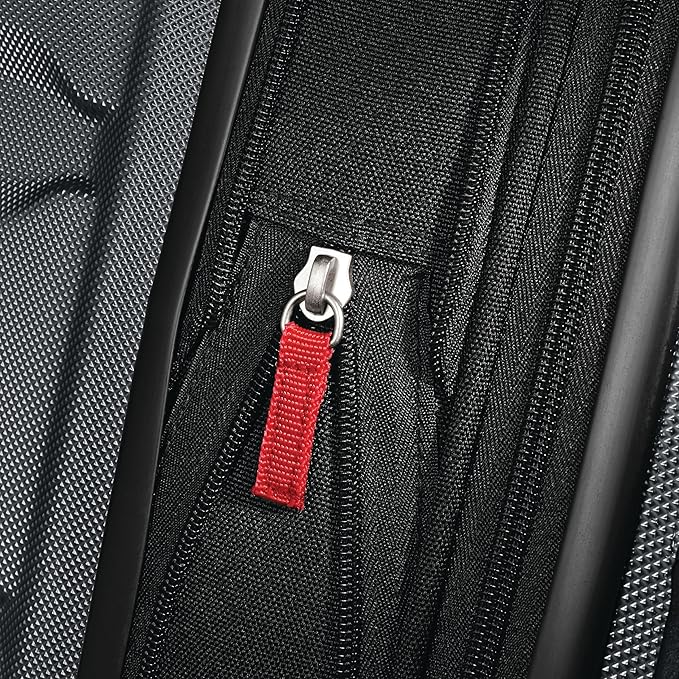 Samsonite Omni PC Hardside Expandable Luggage with Spinner Wheels, Checked-Large 28-Inch, Charcoal